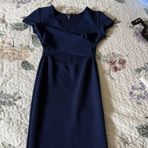 Elegant Navy Blue Women's Dress